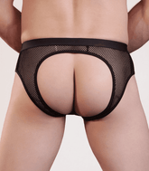 Love In Leather Mens Mesh Bumless Sexy Underwear Jocks and G-Strings